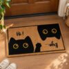 etsy-4593827516-02 Cat Door Mat, 18x30in Faux Coco Coir, Non-Slip PVC Backing, Botanical Design