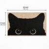 etsy-4594211060-03 Black Cat Door Mat, Microfiber Welcome Rug (17x30 Inch)