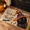 etsy-4595081782-03 Halloween Cat Witch Door Mat, Linen, Non-Slip, Washable (30x17 Inch)