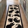 etsy-4595118614-01 Black Cat Kitchen Mat, 47x19 Inch Non-Slip Indoor Outdoor Rug (Machine Washable)